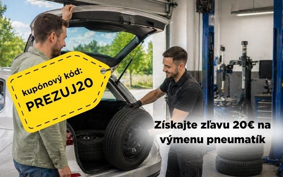 Zľava na prezutie 20€-PREZUJ20